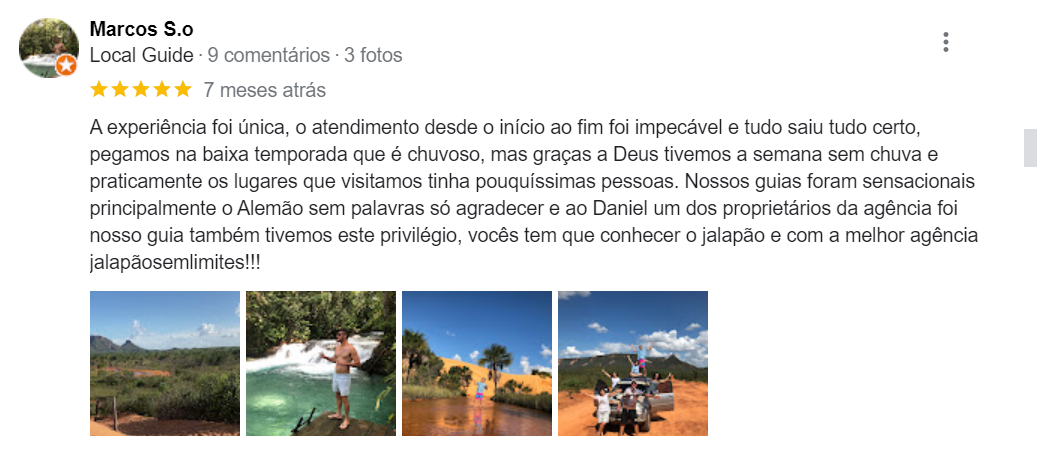 Feedback agência de viagens