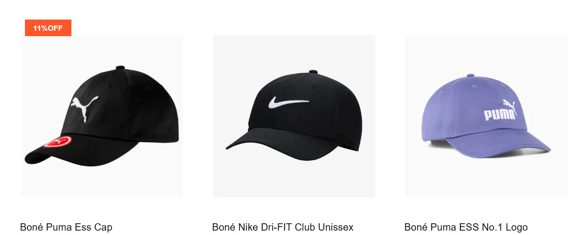 bonés em site